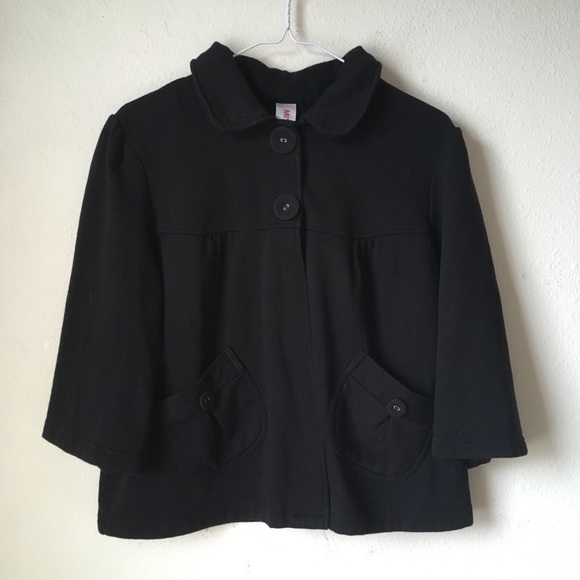 Boxy Black Coat - Picture 1 of 7